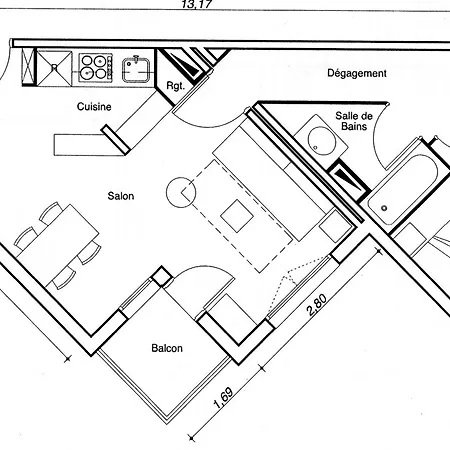 Spacieux 4 Pers, Balcon, Proche Pistes - Fr-1-455-176 Apartment *